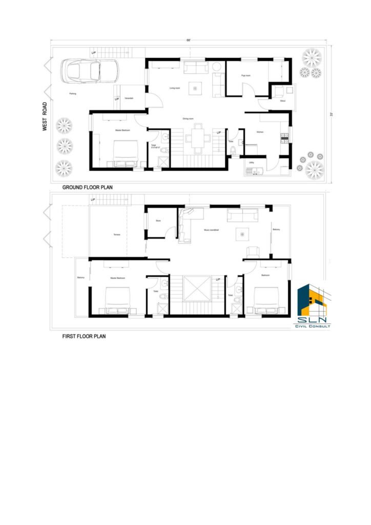 4-bedroom-south-facing-4bhk-2500sft-house-design-as-per-vastu-floor-plan